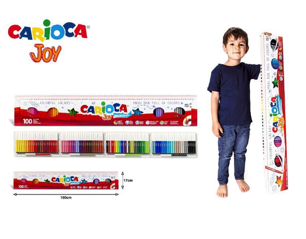 Flomasteriai JOY Carioca 100 vnt. Universal 41019