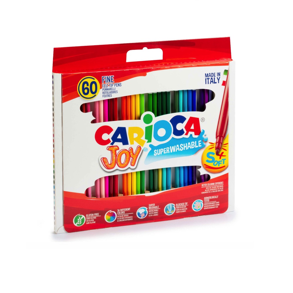 Flomasteriai JOY Carioca 60 spalvų Universal 41015