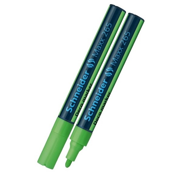 Žymeklis kreidinis Maxx 265 2-3mm žalias Schneider 126511