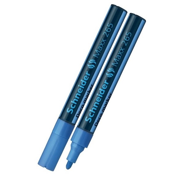 Žymeklis kreidinis Maxx 265 2-3mm mėlynas Schneider 126510