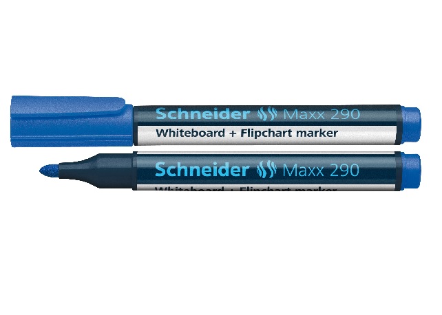 Žymeklis baltai lentai Maxx 290 mėlynas Schneider 129003