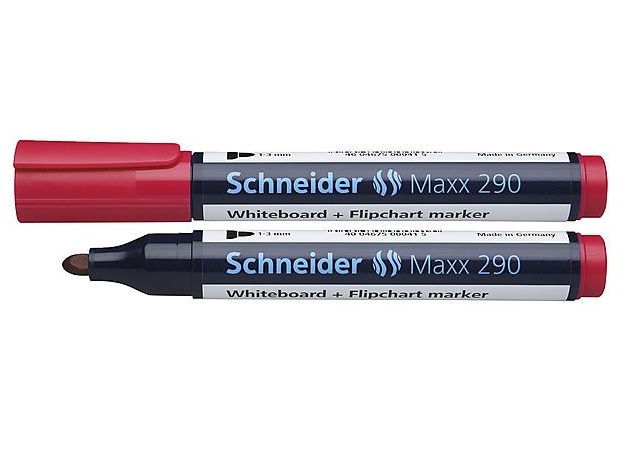 Žymeklis baltai lentai Maxx 290 raudonas Schneider 129002