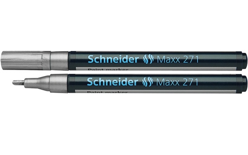 Žymeklis aliejiniu pagrindu Maxx 271 1-2 mm sidabrinis Schneider