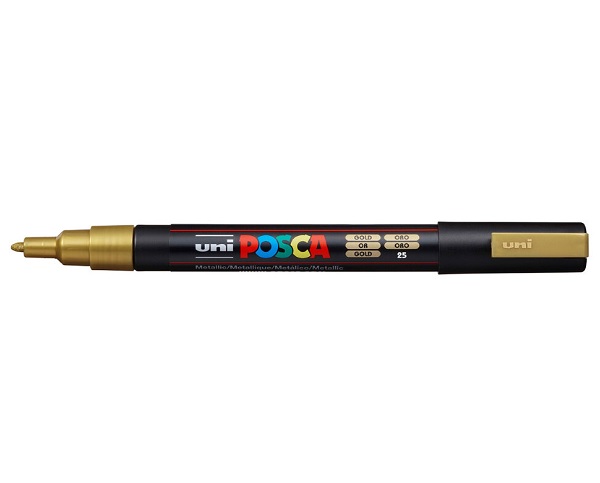 Žymeklis POSCA PC-3M 0.9-1.3mm metaliko auksinis Uni Mitsubishi Pencil