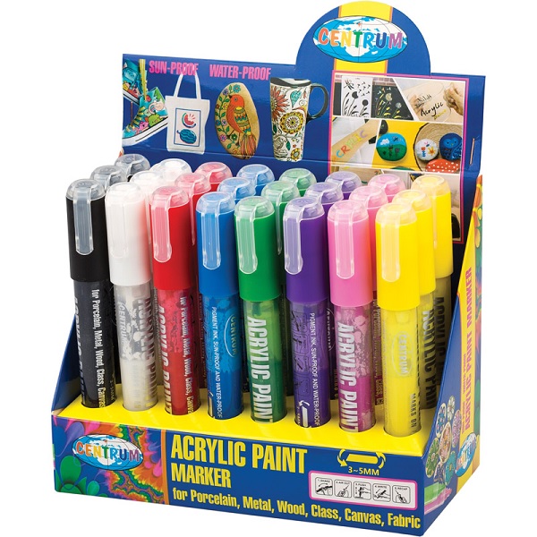 Žymeklis akrilo pagrindu 3-5mm įvairių spalvų Centrum 88310 - Image 2