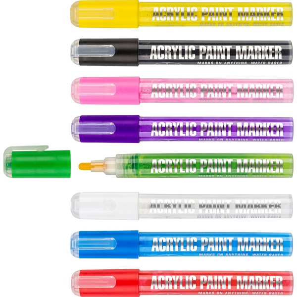 Žymeklis akrilo pagrindu 3-5mm įvairių spalvų Centrum 88310