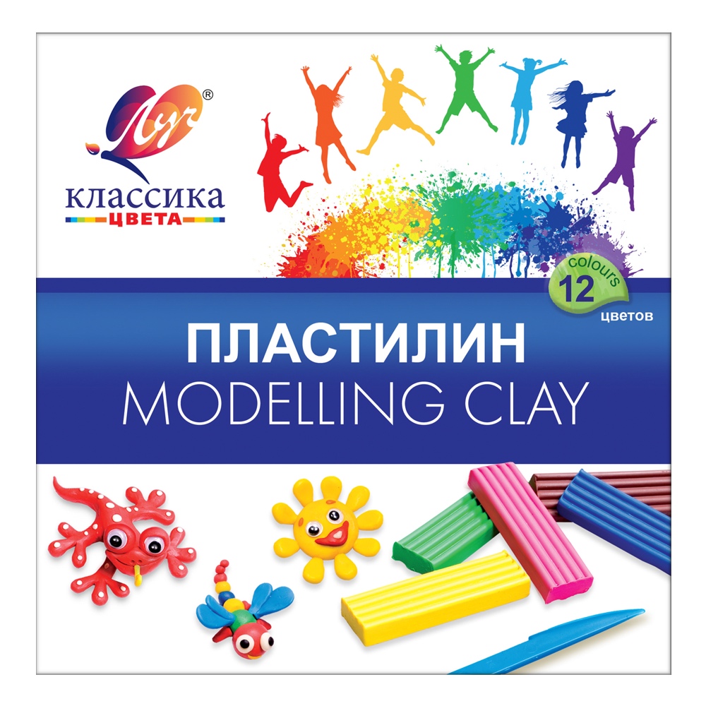 Plastilinas "Klasika" 12 spalvų Luč 7С 331-08