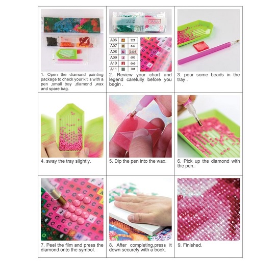 Deimantinės mozaikos rinkinys 5D "Drugeliai" 30x40cm Centrum 89631 - Image 2