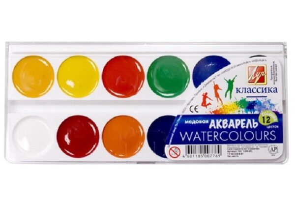 Akvarelė 12 spalvų "Klasika" Luč