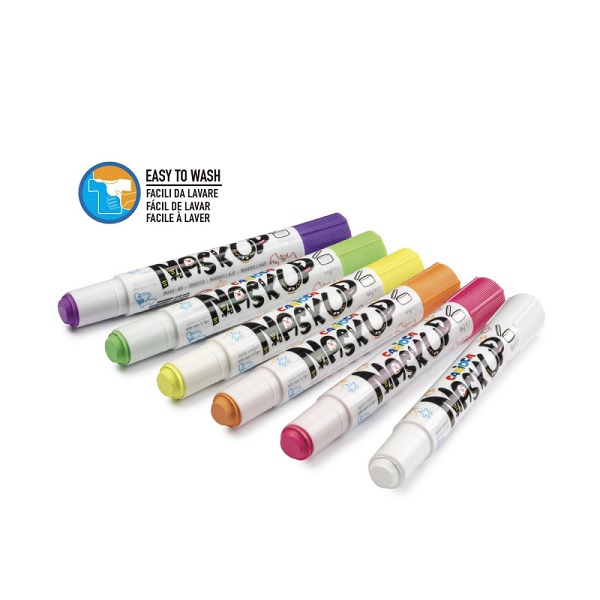 Dažų veidui rinkinys Maskup Neon 6 vnt. Carioca 43156 - Image 2