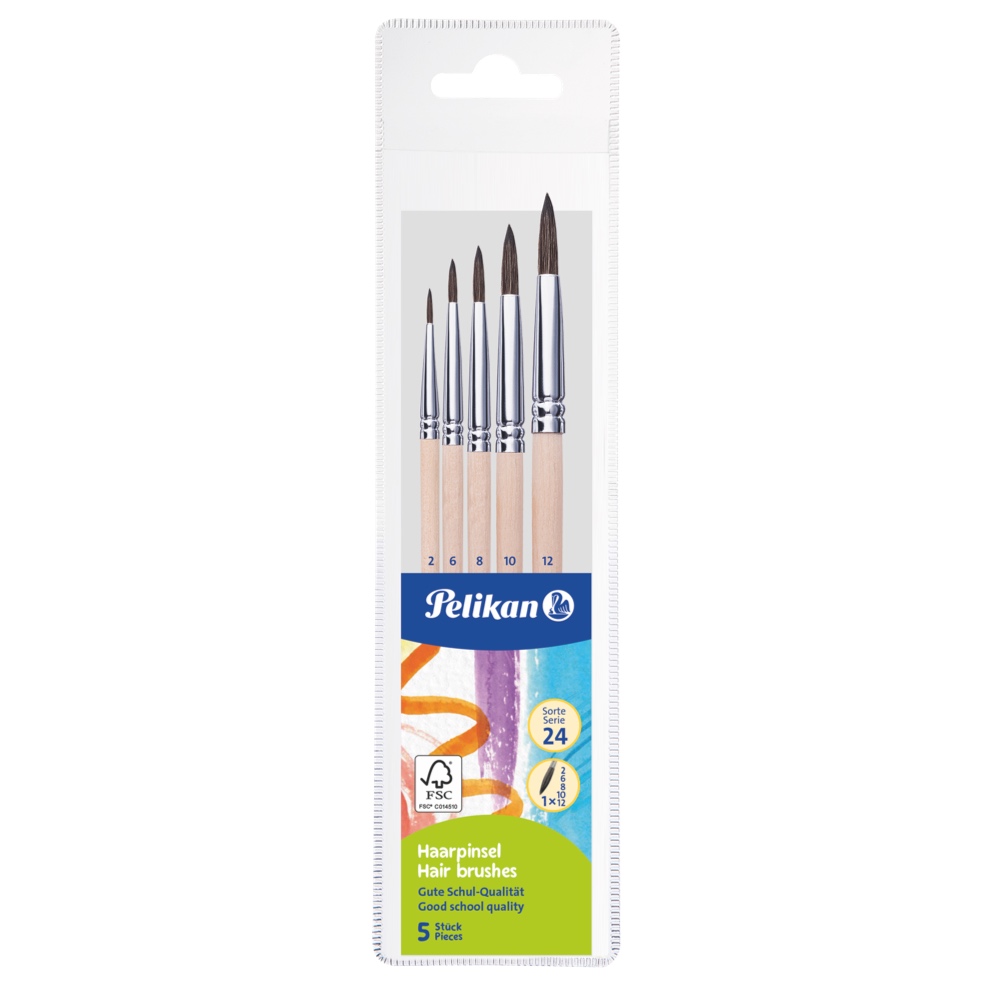 Teptukų rinkinys ponio plauko 5 vnt. Pelikan 701549 - Image 2