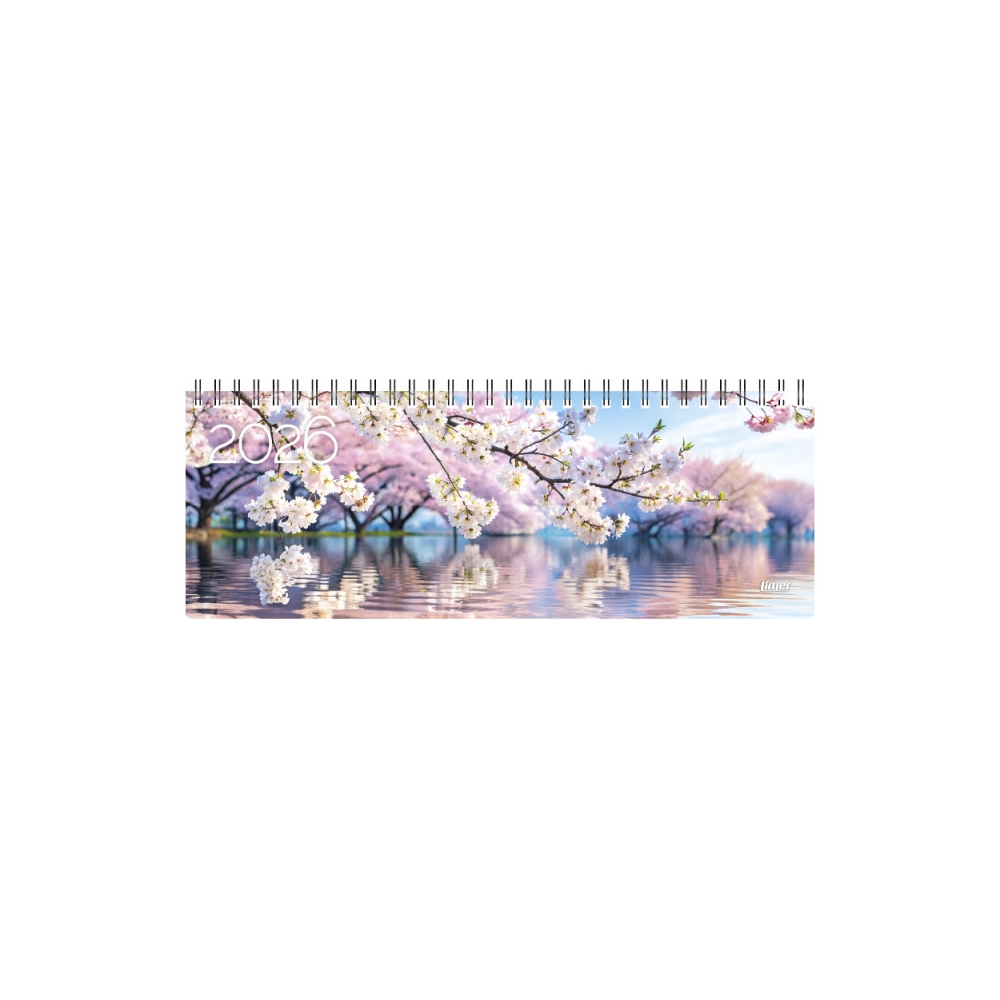 Stalo kalendorius su spirale Memo Card "Spring in Japan" 2026m.