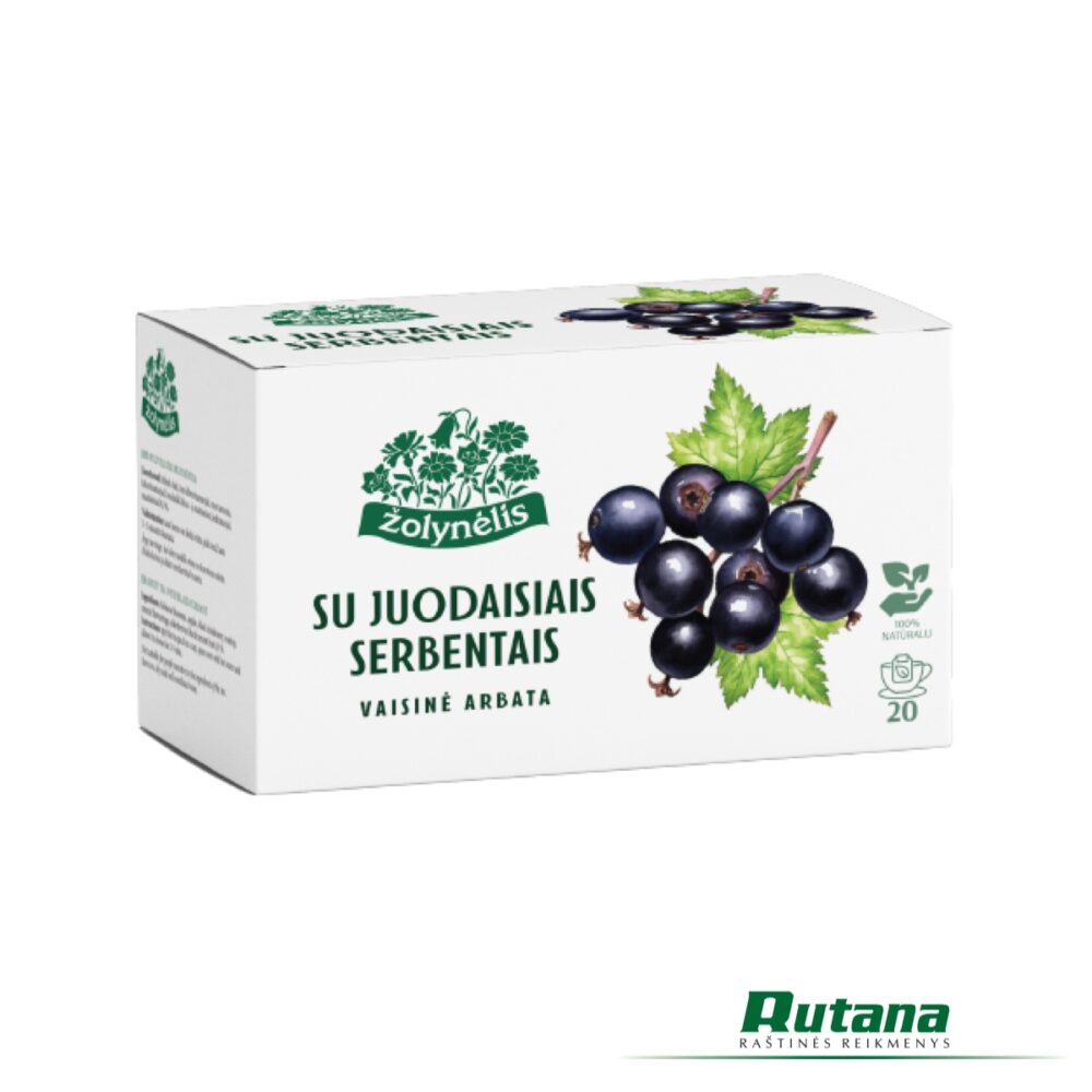 Vaisinė arbata su juodaisiais serbentais 20 vnt. Žolynėlis