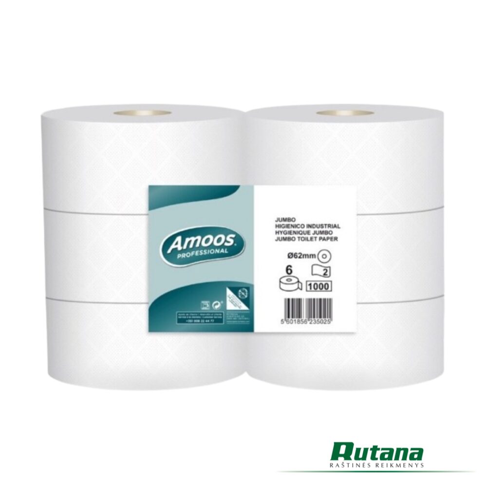 Tualetinis popierius T2 Jumbo Professional 350m Amoos J623502 - Image 2