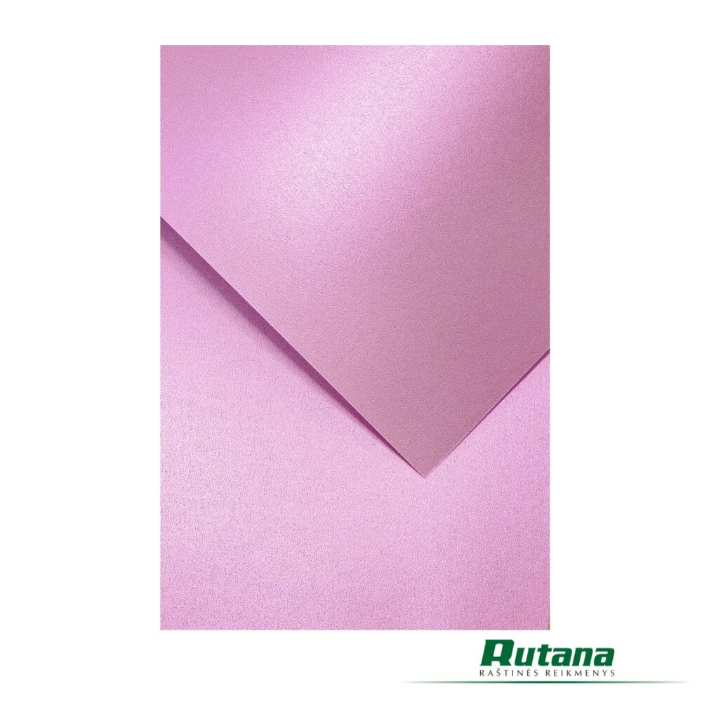 Dekoratyvinis kartonas A4 Millenium 220g 1 lapas rožinės spalvos Galeria Papieru 200710