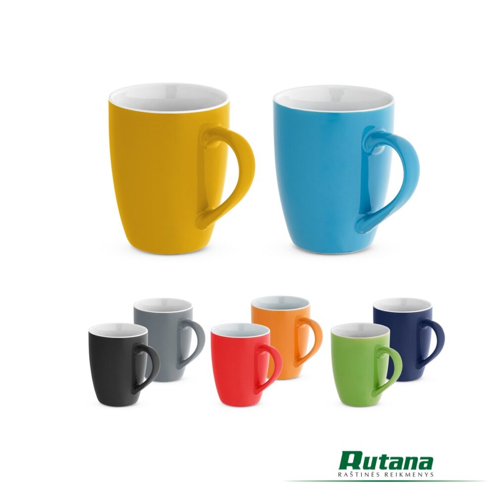 Keramikinis puodelis 370ml "Cinander" juodas HD 93832-103 - Image 3