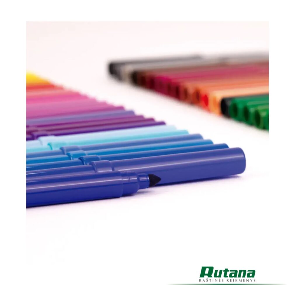 Flomasteriai 50 spalvų plastikinėje dėžutėje Milan 0615350 - Image 4