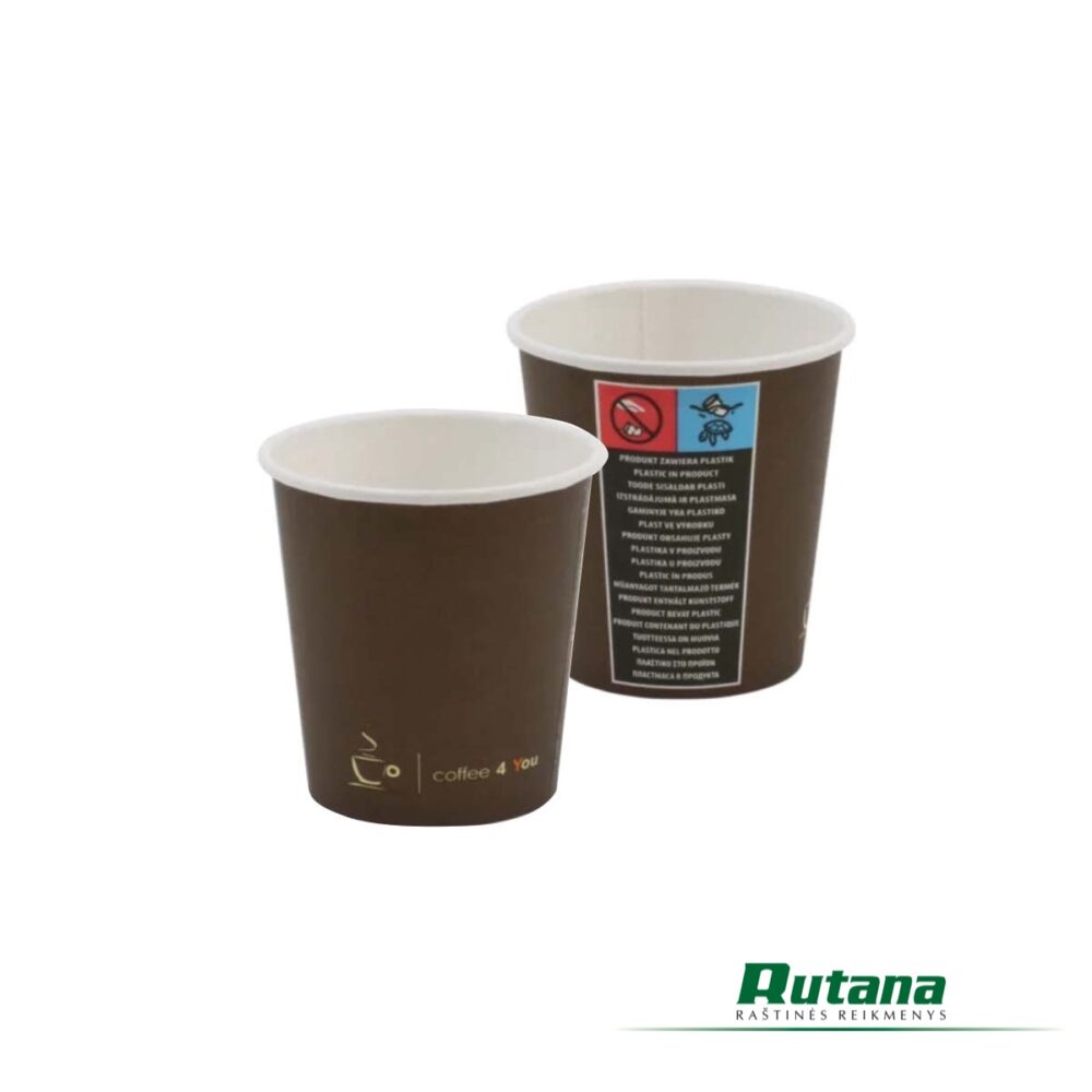Puodeliai popieriniai rudi 250ml Coffee 4 You 1vnt. 6581P - Image 2
