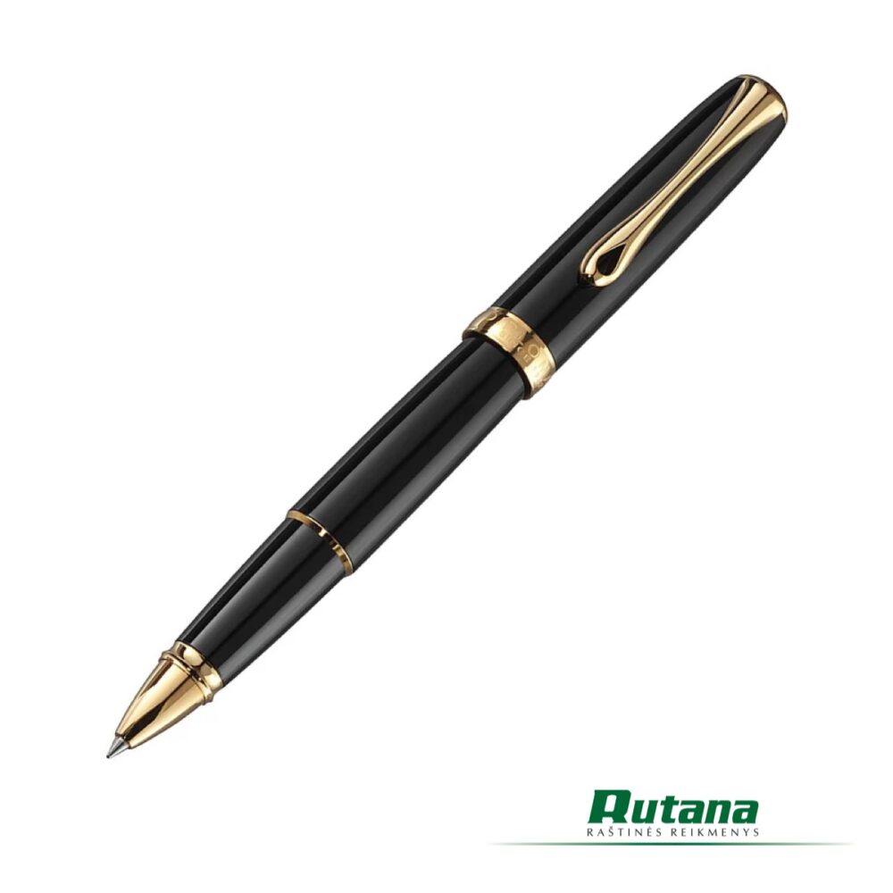 Rašiklis Excellence A2 juodas su aukso detalėmis Diplomat 40203030