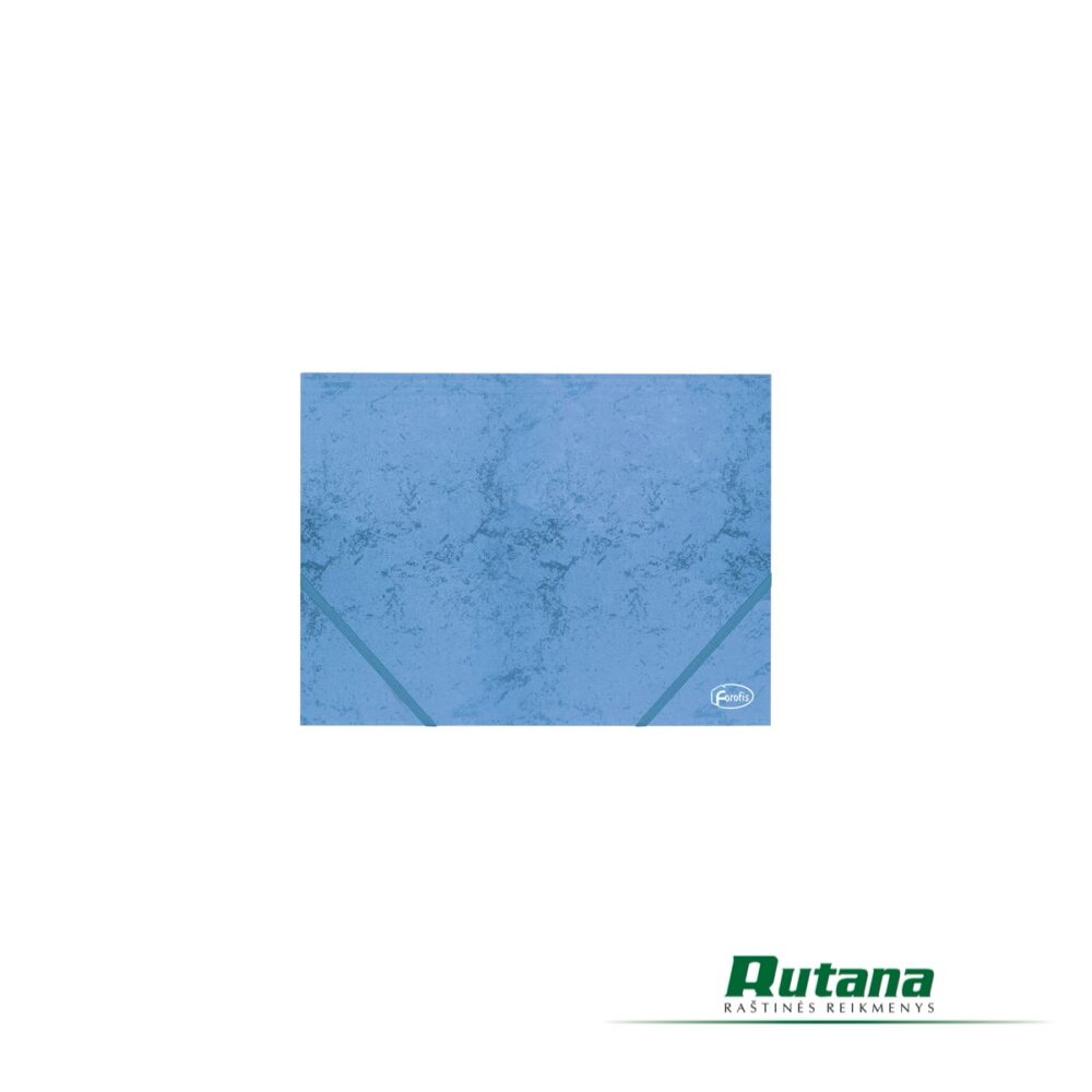 Kartoninis aplankas su gumele A4 mėlynas Forofis 91605