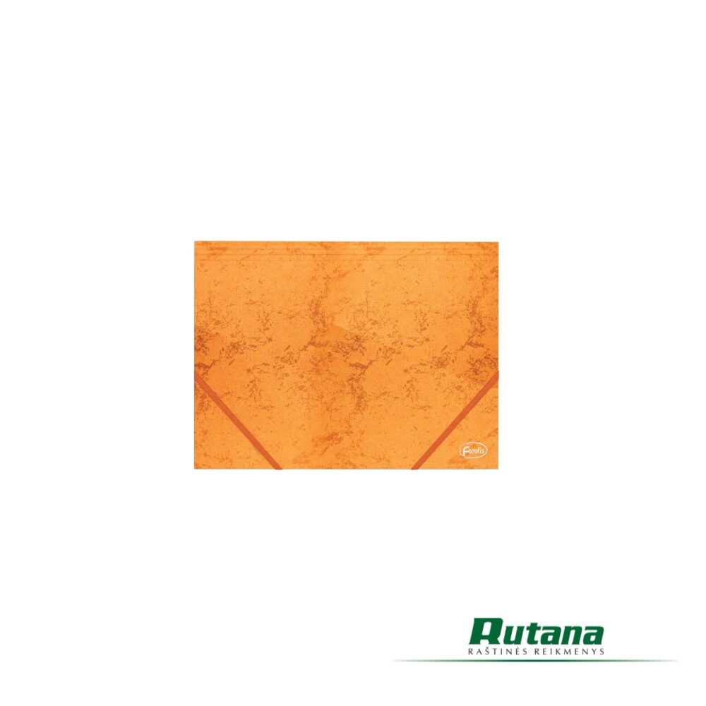 Kartoninis aplankas su gumele A4 oranžinis Forofis 91608